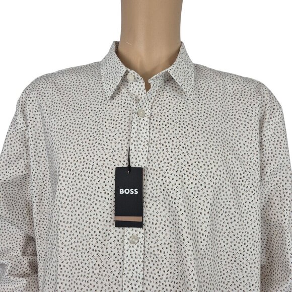 Hugo Boss Liam Kent Button Up Long Sleeve White Shirt Size 3XL  (19) - Picture 2 of 12